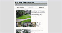 Desktop Screenshot of parker-properties.com
